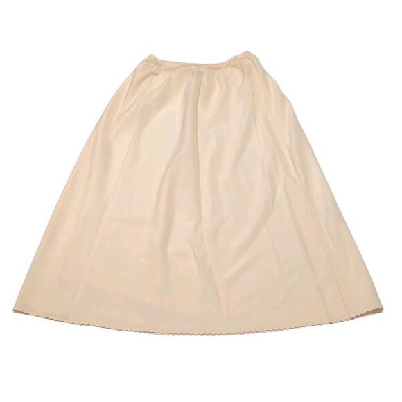 Nordstrom Half Slip 25 Inch Womens VTG Sz M (XXS-S Today) Beige Dress Skirt READ - Picture 2 of 13